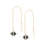 Micropave and Herkimer cut Onyx Threader Earrings Default Title Earrings 756A9169_c541afdd-fe8d-40ca-95e5-4250e5ec9c9b