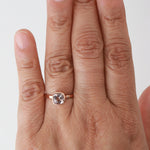 Cushion Cut Morganite ring BFCM Stock Ring 756A9377