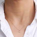 Large Freefrom Bezel Wrapped Necklace Necklaces 756A9644