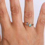 Small Micropave Bezel Wrapped Ring Rings 756A9653