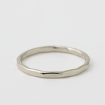 1.5mm Solid Hammered Band - White Gold 18 karat white gold Rings 75bac4256854a6e132638060ba2bbdd96eb7b335c569915f6f4ce3b934ebb091