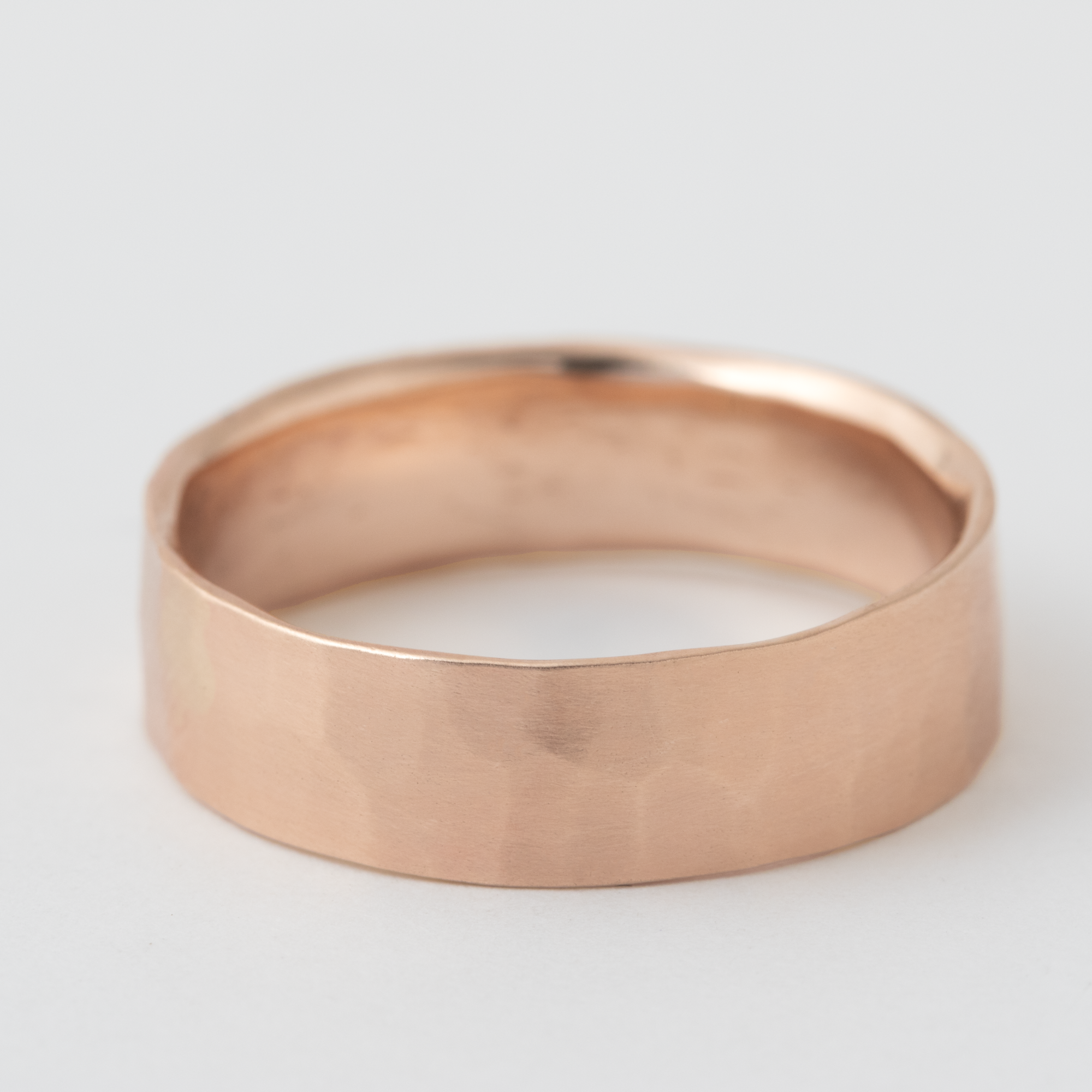 6mm Thin Hammered Solid Band - 14k Rose Gold Default Title HIDDEN 83715c84d9bde3416f0aa5fca637568d9df0eafd43fa1db9ed51b20e4718a46f