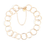 Round Link Chain bracelet gold Bracelets B331