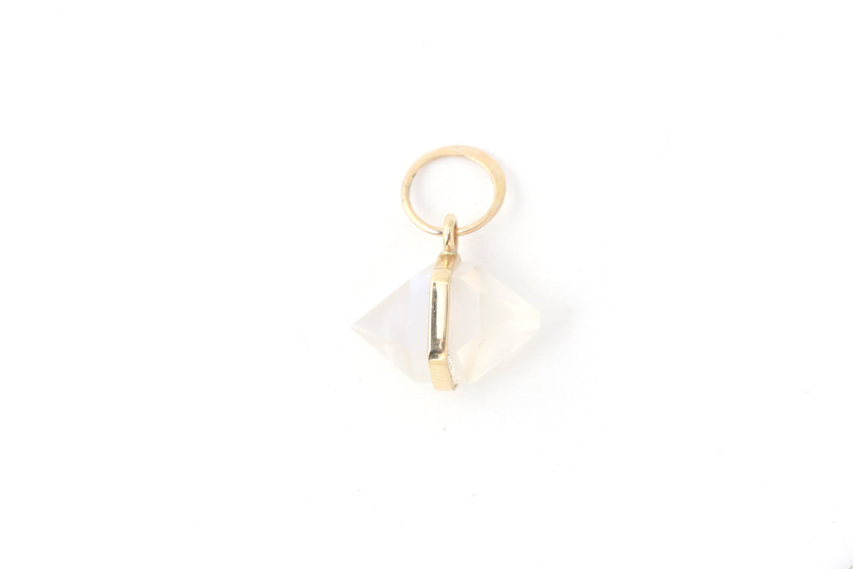 Freefrom Bezel Wrapped Rainbow Moonstone Charm Charm C135RMS