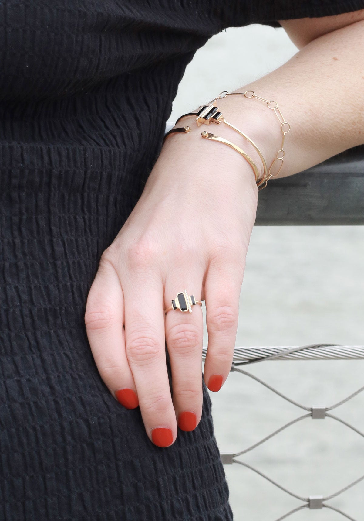Cityscape Triple Spinel and Diamond Tower Ring – Melissa Joy