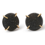 Black Druzy Agate Studs Gold Earrings E1537G_e1d5fd65-5283-4d8a-b049-8bf3a874e71b