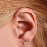 Oval Stud Earring EARRINGS E2241-OM