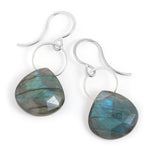 Large Labradorite Single Drop Earrings Silver EARRINGS E2249LAB_-_Silver