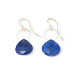 Lapis Single Drop Earrings Silver EARRINGS E2249LAP