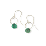 Emerald Single Drop Earrings EARRINGS E2255EM