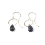 Iolite Single Drop Earrings Silver EARRINGS E2255IOL-1