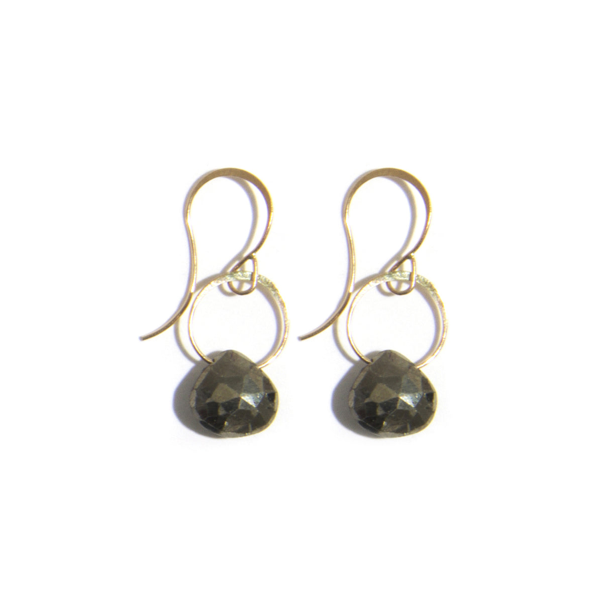 Pyrite Single Drop Earrings Earrings E2255PYR