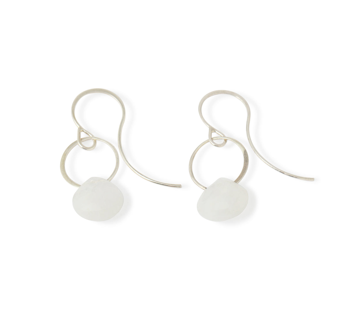 Moonstone Single Drop Earrings Earrings E2255RMS-3