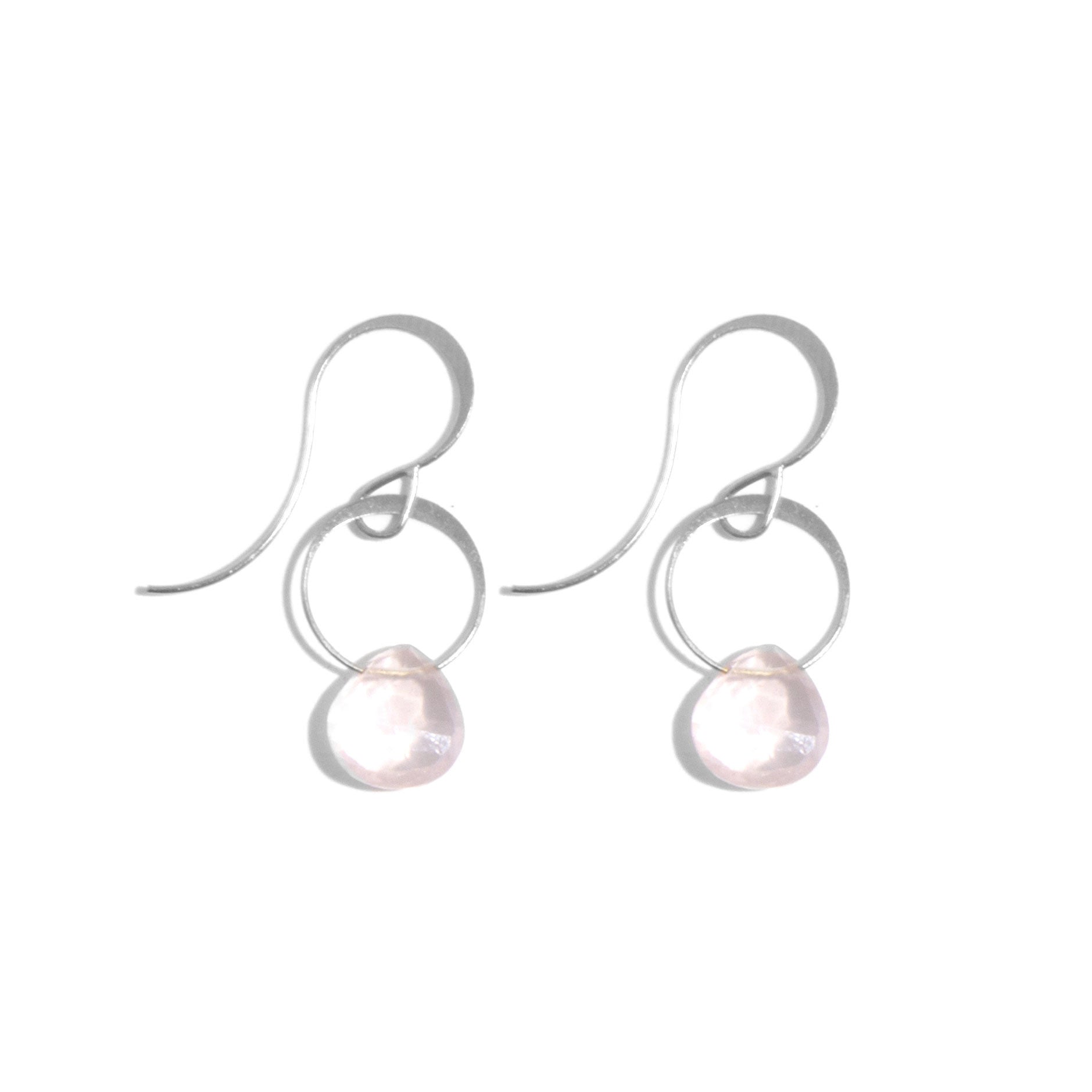 Rose Quartz Drop Earrings – Melissa Joy Manning Inc.
