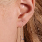 Disc Threader Earrings - 2 inch EARRINGS E2679-OM