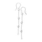 Bone Chain Drop Earrings silver Earrings E3096s