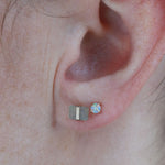 Bezel Wrapped Labradorite Stud (half pair) Earrings E3111LAB-LE3016-onmod