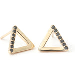 Black Diamond Trifecta Stud Earrings Earrings E3146BLK