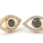 Black Diamond Eye Stud Earrings Earrings E3157BLK-ecom