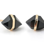 Large Herkimer cut Onyx Stud Earrings Gold Earrings E3180ON_be072a07-6db7-457c-a449-97c790b02ac9