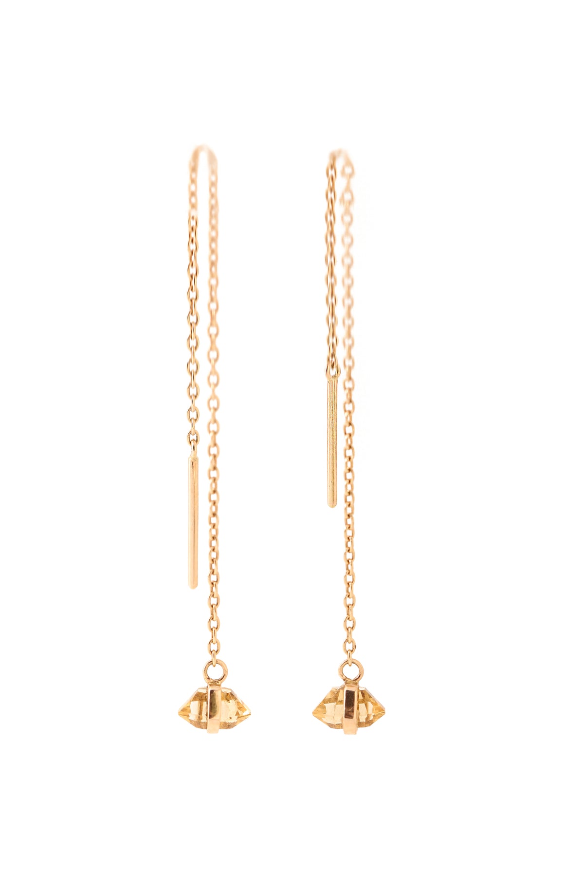 Citrine Threader Earrings Earrings E3185GCIT