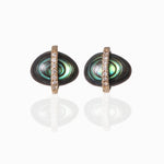 Diamond Bezel Wrapped Black Abalone Stud Earrings Earring E3191GABL_66b5290b-4b8d-44c0-bbae-6e628db86080