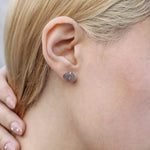 Large Bezel Wrapped Freeform Labradorite Stud Earrings Earrings E3212LABOMcopy