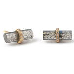 Micropave Diamond Wrapped Labradorite Stud Earring earring E3219