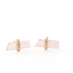 Diamond Wrapped Aquamarine Stud Earring EARRINGS E3219GAQ_copy