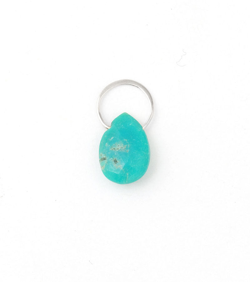 Turquoise charm Silver Charm EC14s