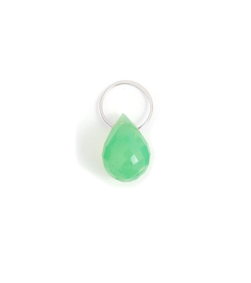 Chrysoprase charm Silver Charm EC15s_89387a4a-59ed-4ba1-a85a-6662bd09b45c