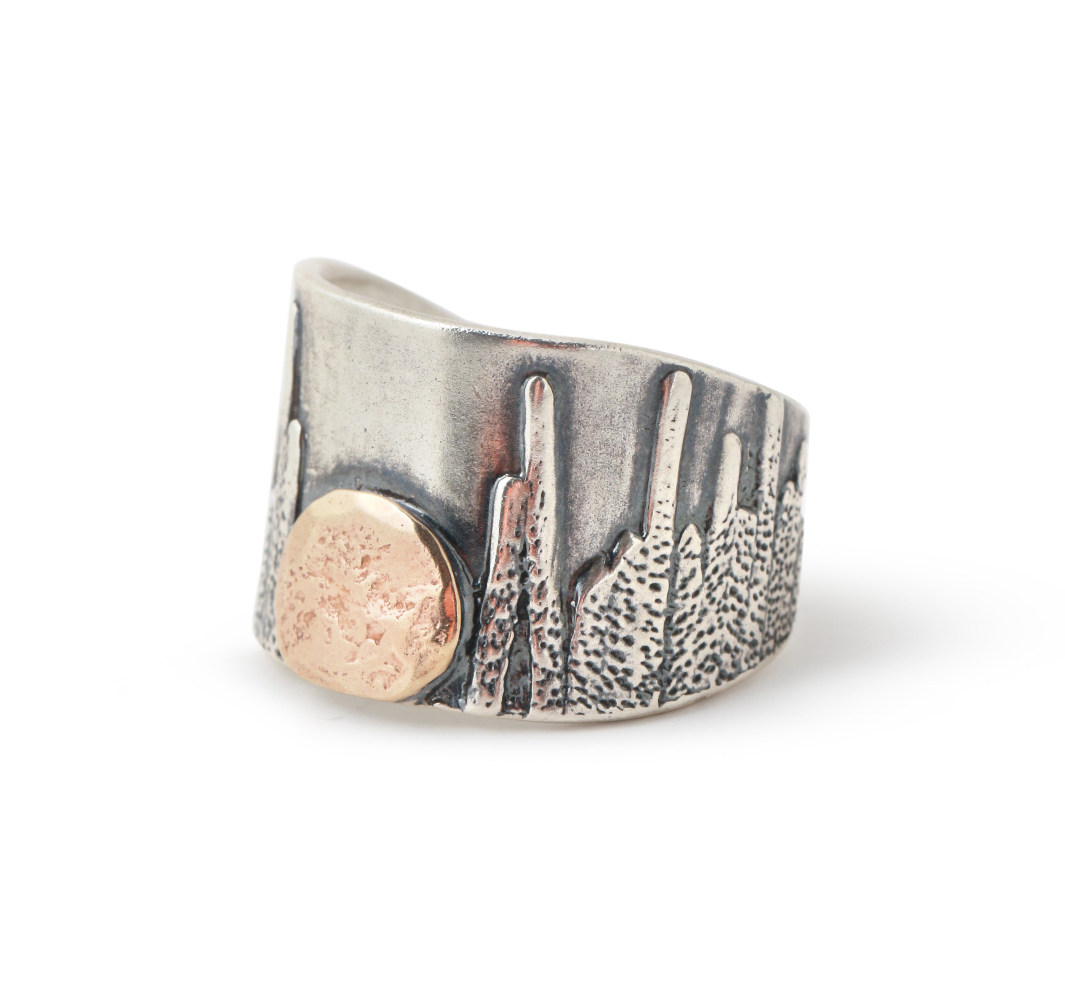 Moonrise Cigar Band Ring by Erin Cuff Stock Ring EC_MRBAND02