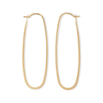 Elliptical Hoops Gold Earrings EHG-3