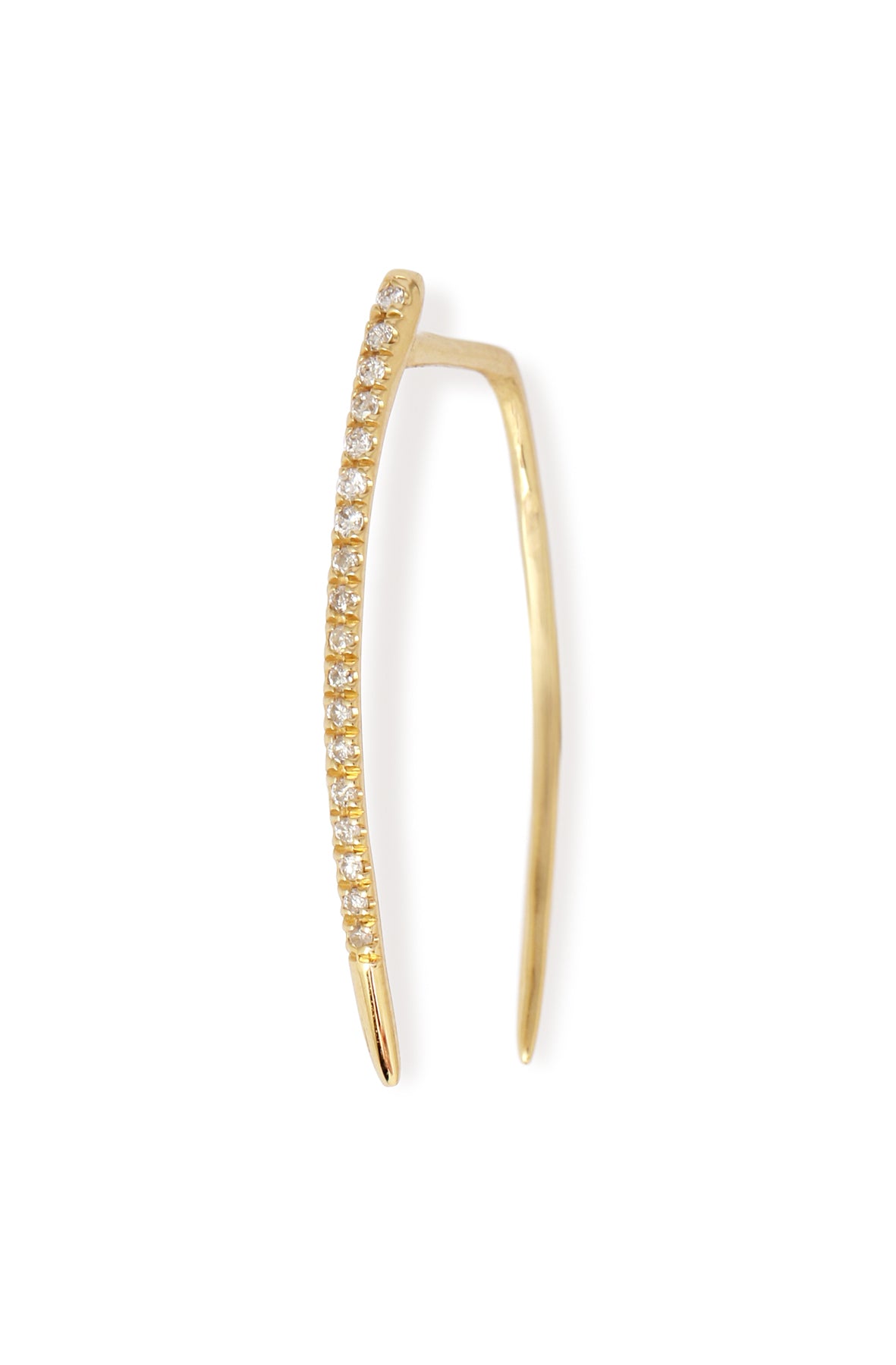 Large Pave Diamond Tusk Earring (half pair) by Gabriela Artigas GA_E101LG-3