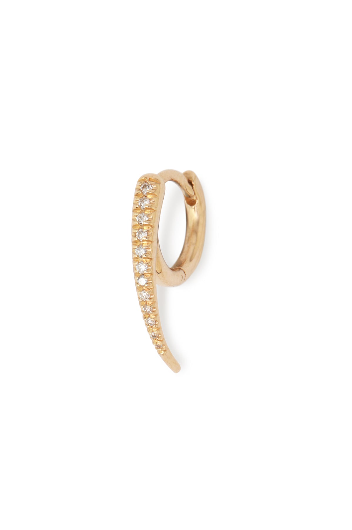 Tusk Huggie Earring with Diamond (half pair) by Gabriela Artigas GA_E121DIA-2