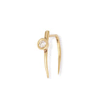 Infinite Tusk with Floating Diamond Earring (half pair) by Gabriela Artigas GA_E164-1