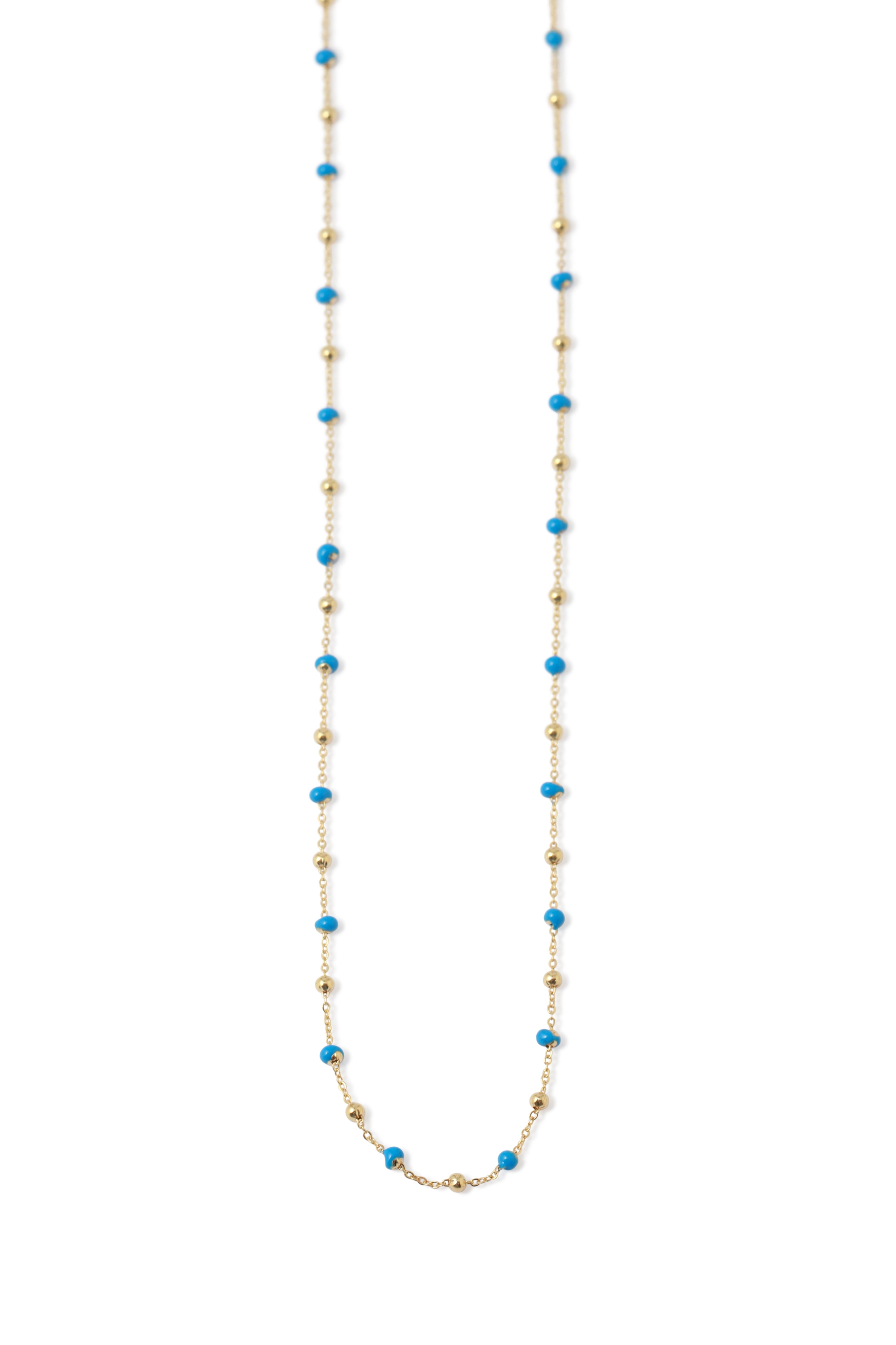 Enamel Bead Necklace by Hayley K.S. Fine Blue Bead NECKLACE HS_BLUENECK_4f7b3b59-db11-4691-97e2-c1feb70c4ea4