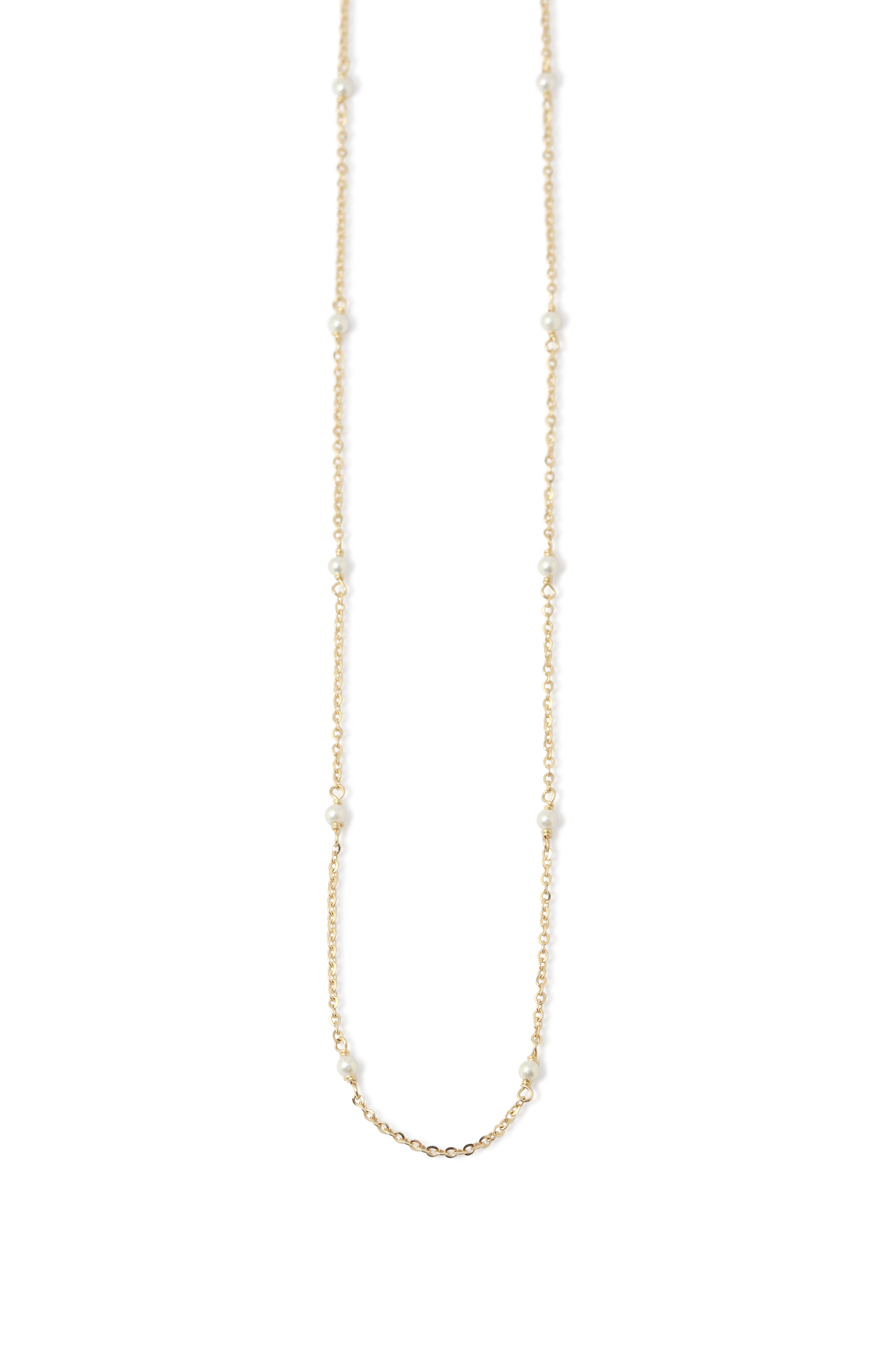 Pearl Chain Necklace by Hayley K.S. Fine NECKLACE HS_PRLCHAIN-2