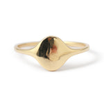 Gold Signet Ring by Hayley K.S. Fine Stock Ring HS_SIGNET6-2