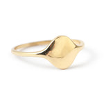 Gold Signet Ring by Hayley K.S. Fine Stock Ring HS_SIGNET6-3