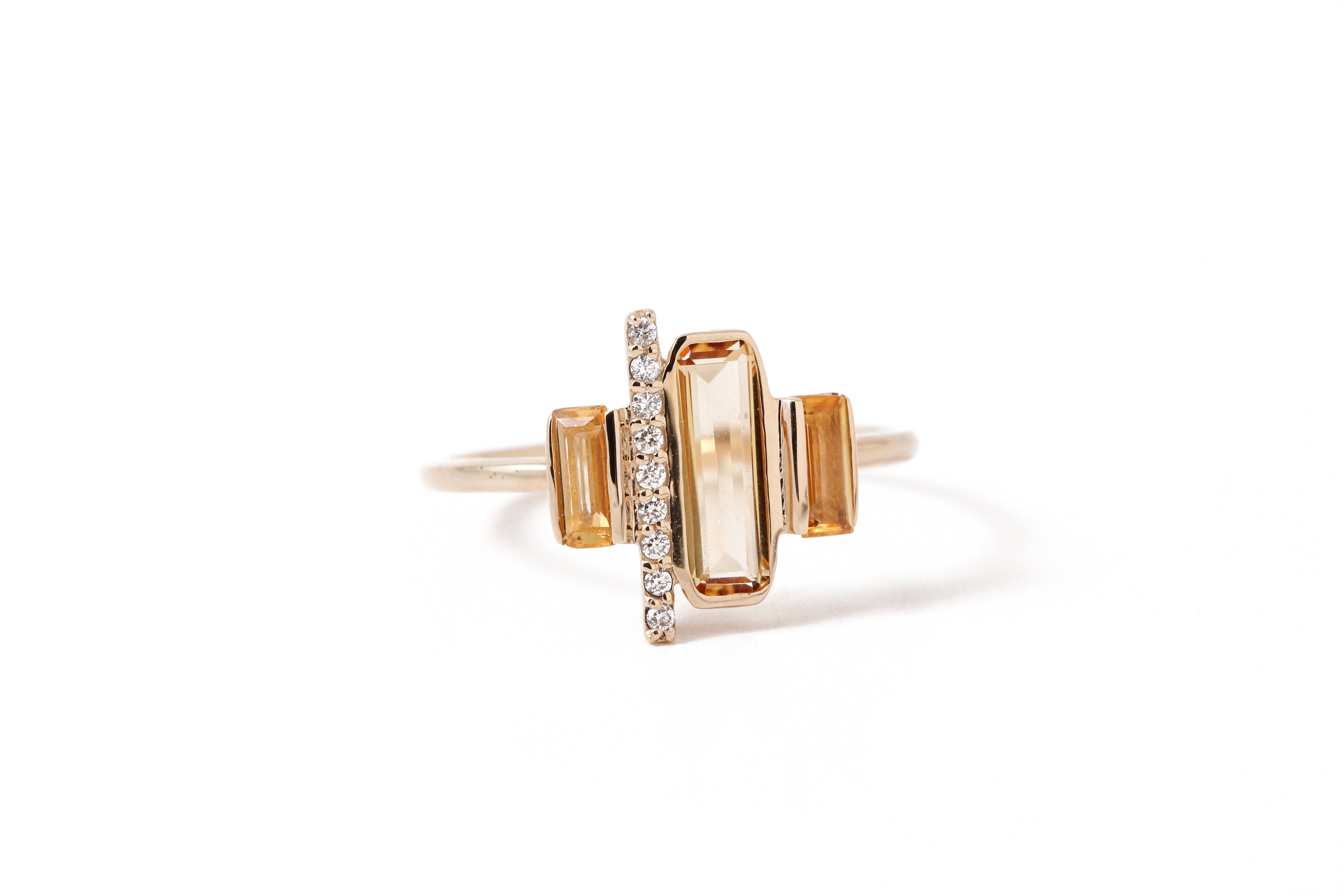 Cityscape Triple Citrine and Diamond Tower Ring BFCM Stock Ring IMG_2993_641c719c-3e31-421e-baad-247c3056fe48