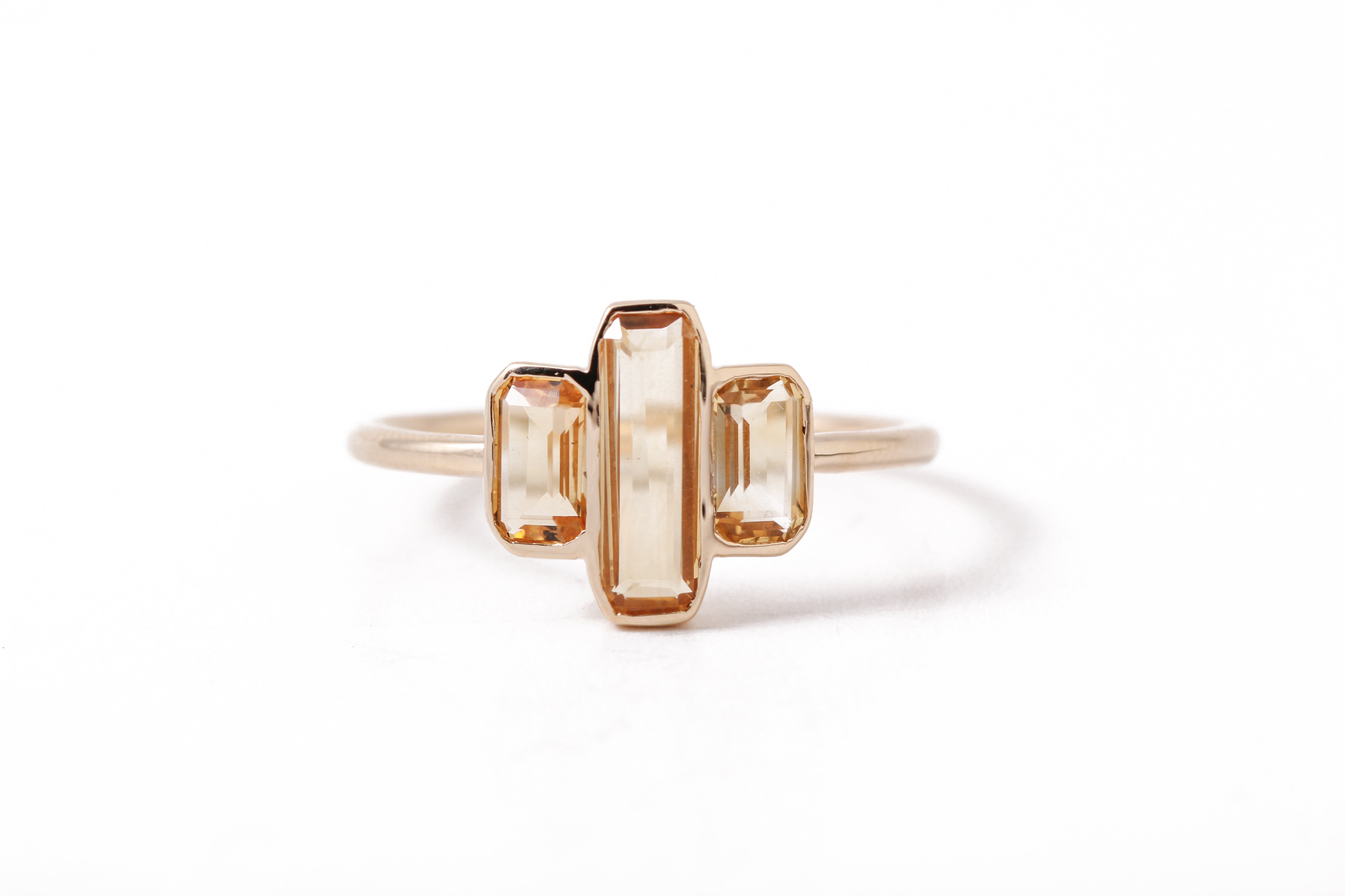 Cityscape Triple Citrine Ring BFCM Stock Ring IMG_3062
