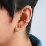 Pave Cuff Needle Earring by Labulgara EARRINGS LABU_PAVENDL-2