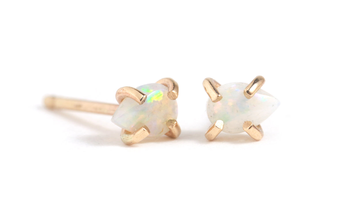 Mini Teardrop Opal Stud Earrings Earrings LE3041