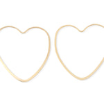 Large Heart Hoop Earring Earrings LHEARTG-1