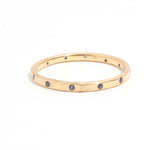 12 Blue Sapphire Band - 18k Yellow Gold HIDDEN LR482_df1d728d-2448-452e-9911-a812eca02803