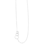 Graduated circle necklace Silver Necklaces N1103