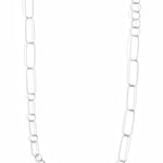 Mixed Link Oval and Round Chain Necklace Silver Necklaces N2151s_d855796e-38d0-458d-bfbd-3ca4c3d7b497