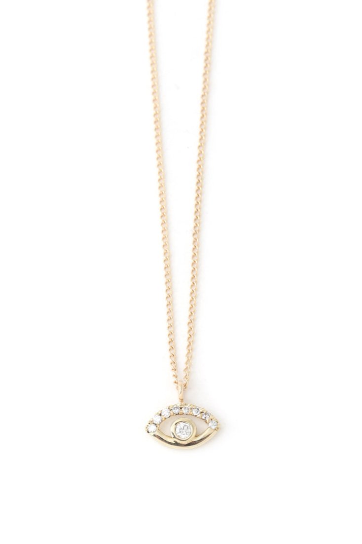 Diamond Eye Necklace with Pave Necklaces N2195