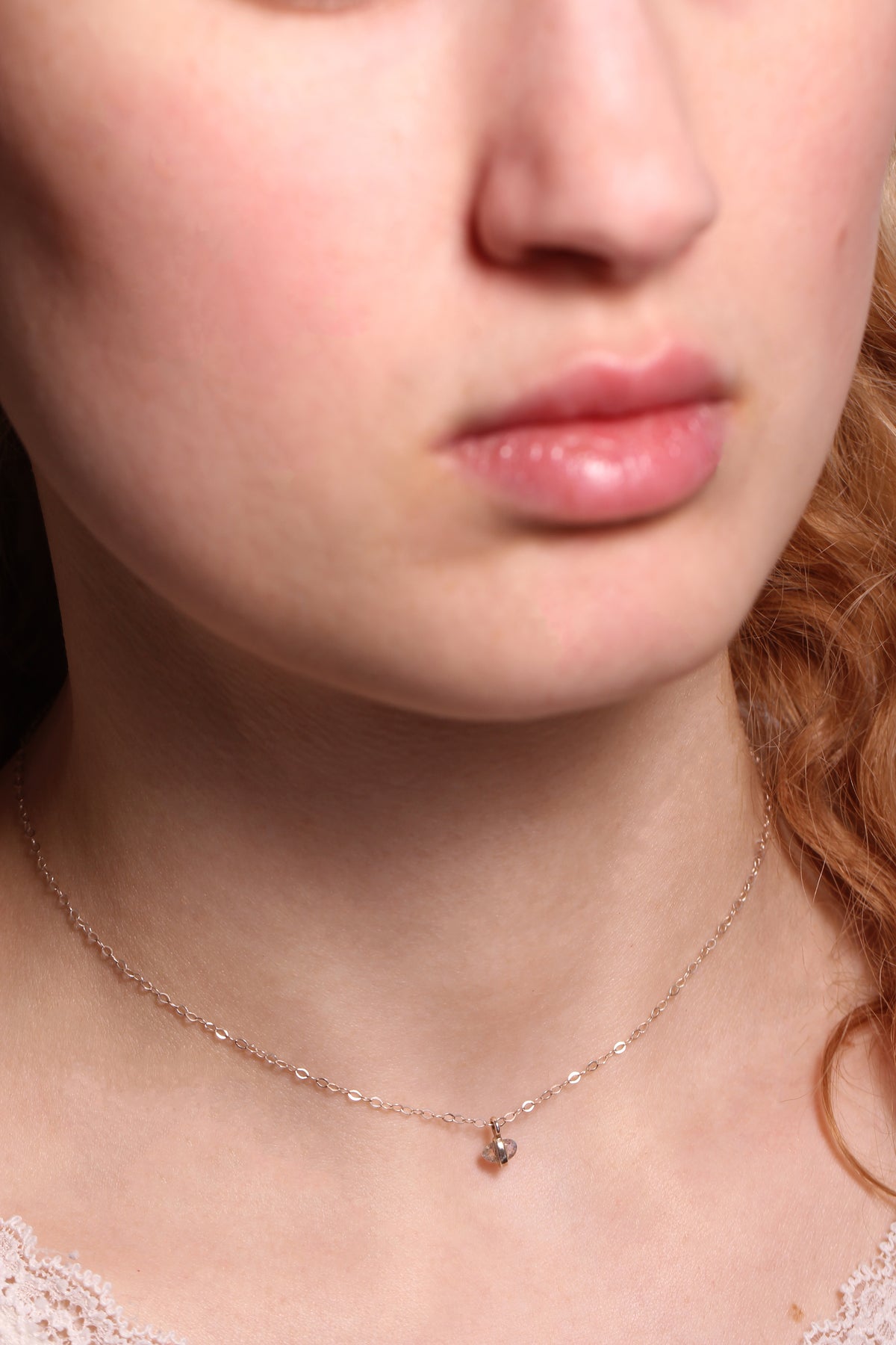 Tiny Freeform Labradorite Necklace Necklaces N2201LAB-OM